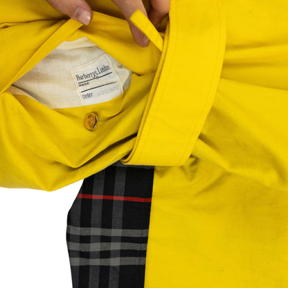 Vintage 90s Burberry Nova Check Lined Belt Waist Trench Jacket Womens Size XL