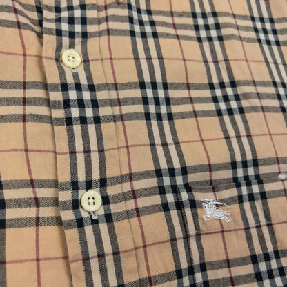Vintage 2000s Burberry Nova Check Long Sleeve Button Up Shirt Size L