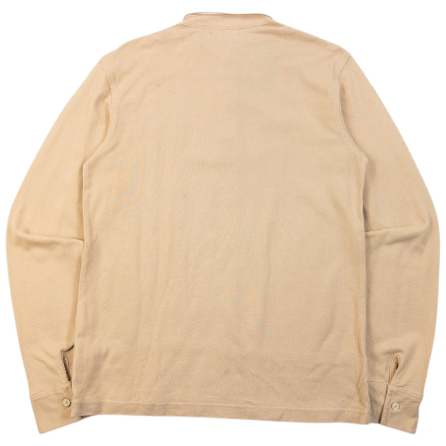 Vintage 2000s Burberry Long Sleeve Polo Shirt in beige (cotton), photo 2