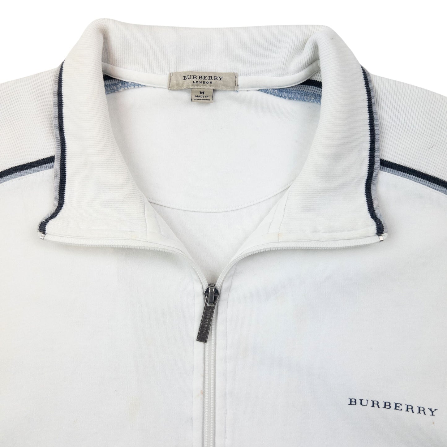 Vintage Burberry Zip Up Sweatshirt Size M