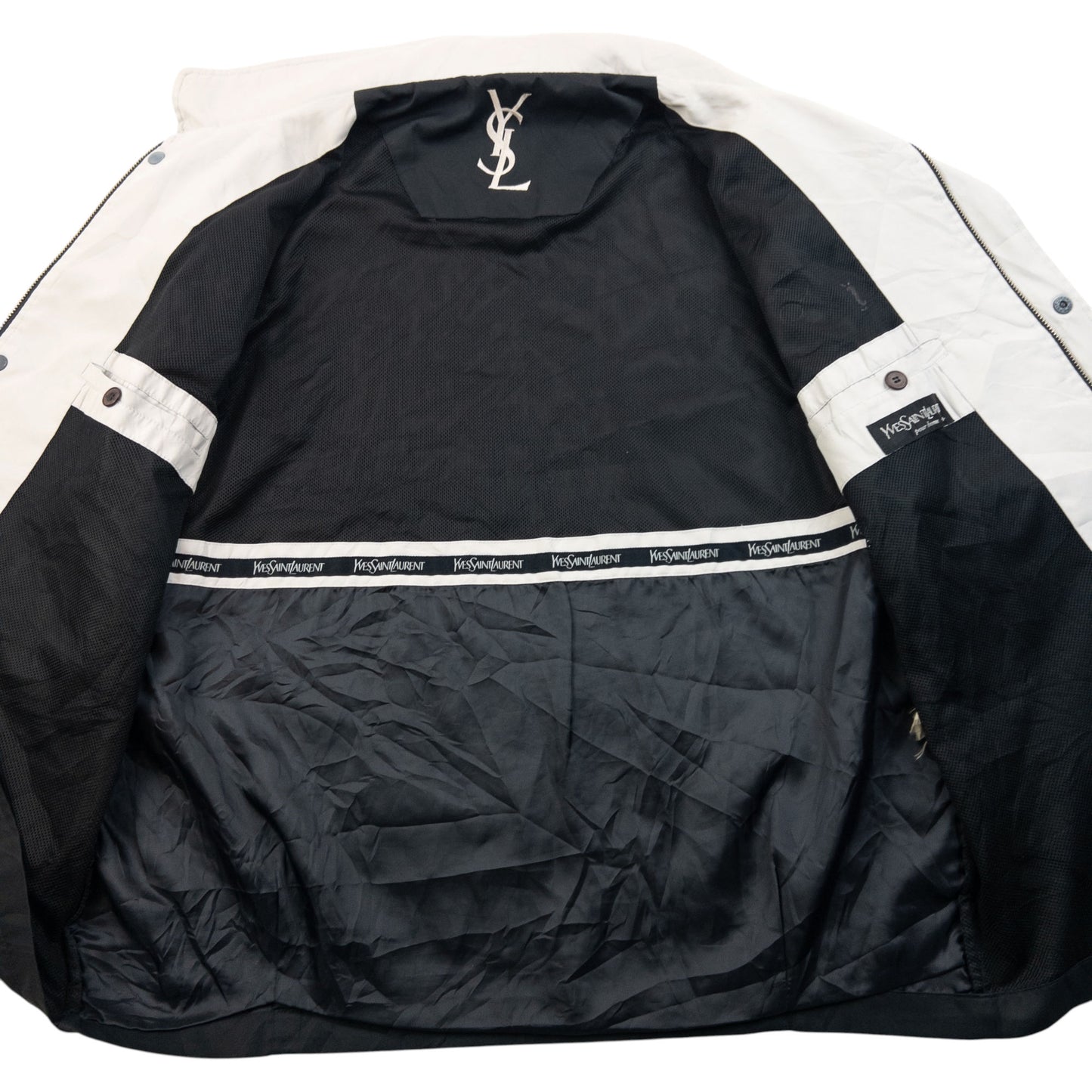 Vintage 90s YSL Yves Saint Laurent Harrington Jacket Size M