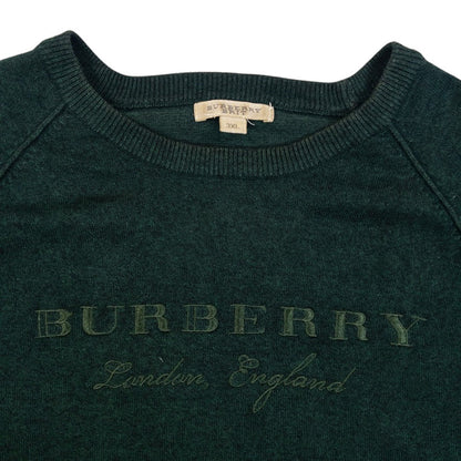 Vintage Burberry Brit Embroidered Jumper in green, photo 3