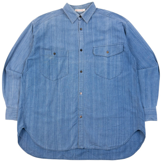 Vintage 80s Issey Miyake Sport Long Sleeve Button Up Shirt Size L