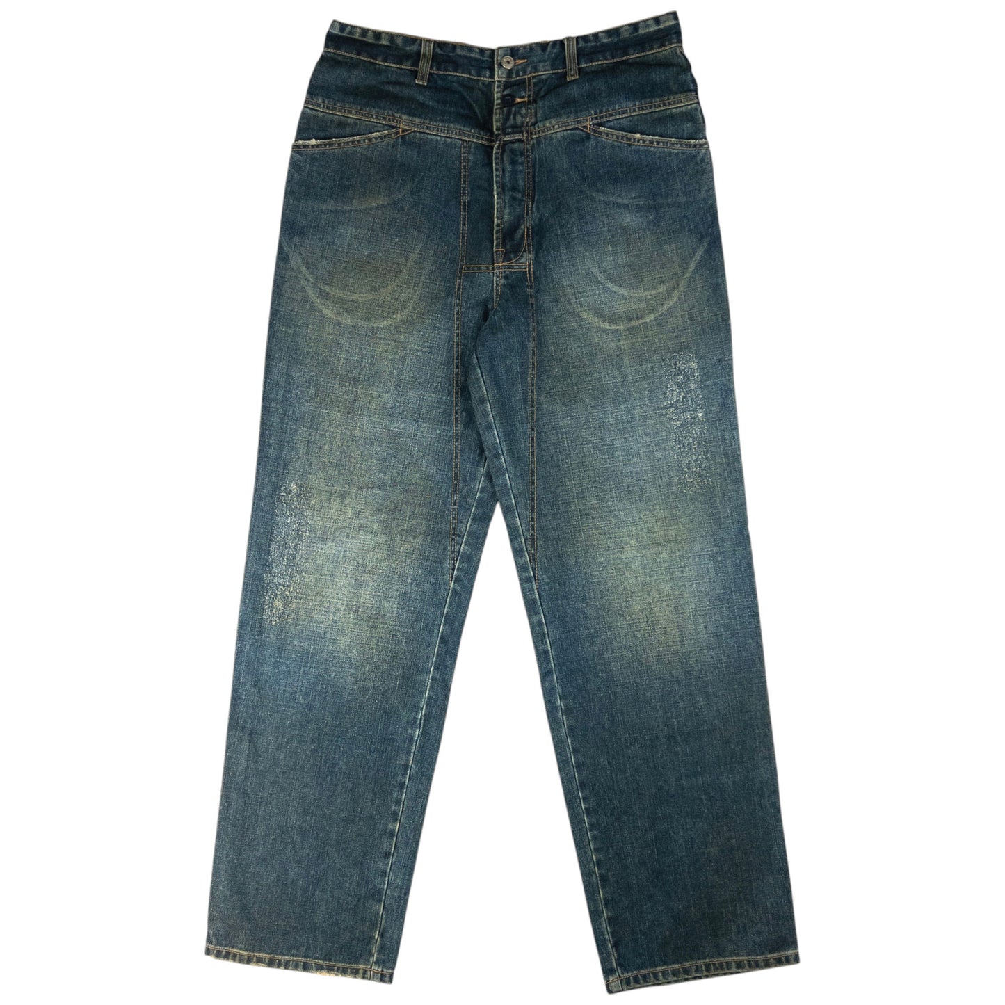 Vintage Marithe + Francois Girbaud Suede Pocket Denim Jeans Size W34