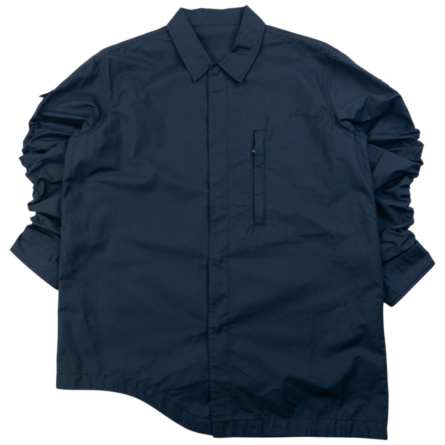 Vintage 2000s Maharishi Asymmetric Elastic Sleeve Button Up Shirt Size M