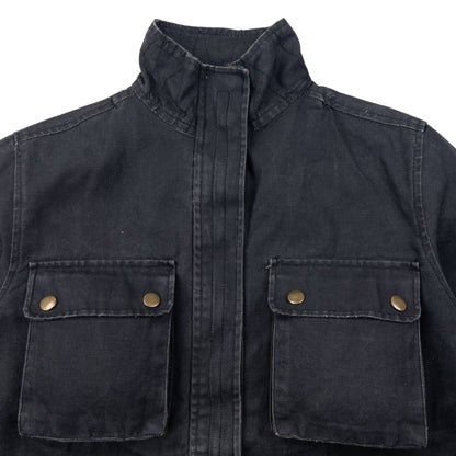 Vintage 2000s PPFM Zip Up Denim Cargo Jacket Size M