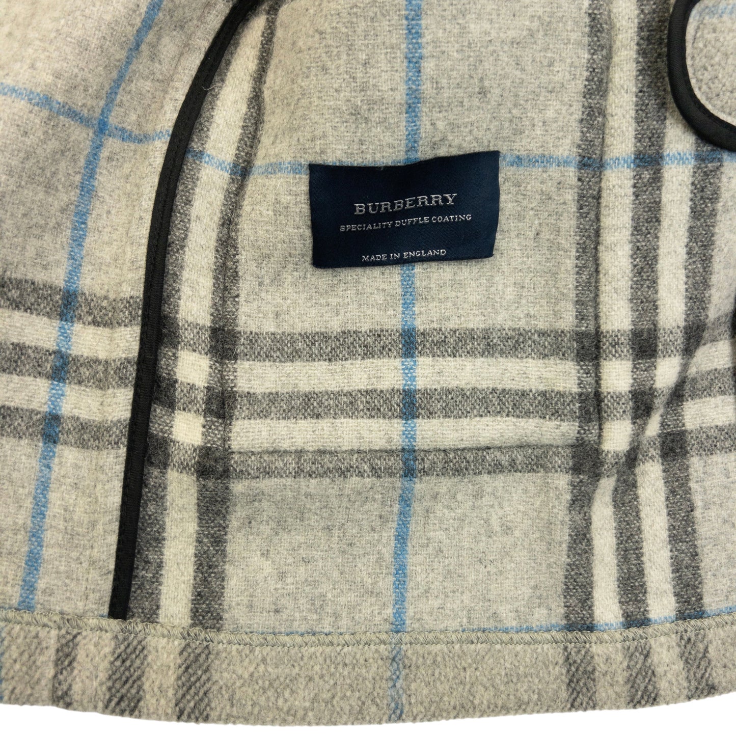 Vintage 2000s Burberry Nova Check Wool Duffle Jacket Size M