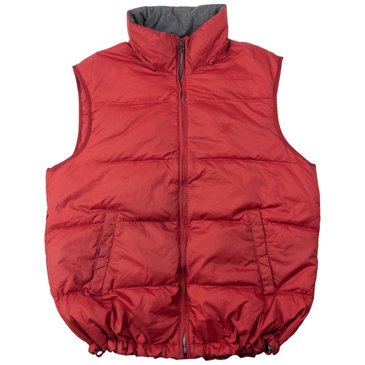 Vintage Burberry Brit Zip Up Puffer Gilet Size XL