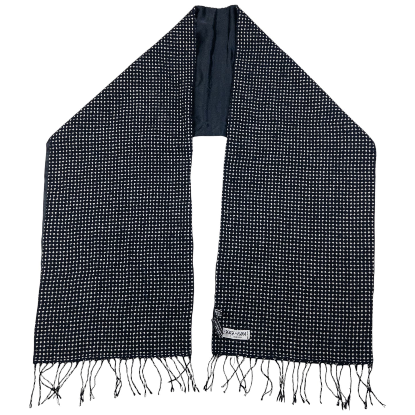 Vintage Giorgio Armani Le Collezioni Wool Tassel Scarf