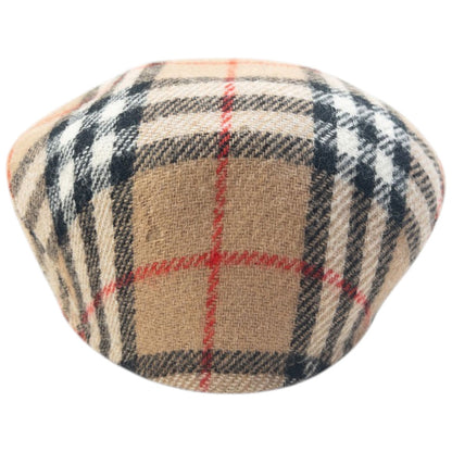 Vintage 90s Burberry Nova Check Structured Flat-Cap Hat