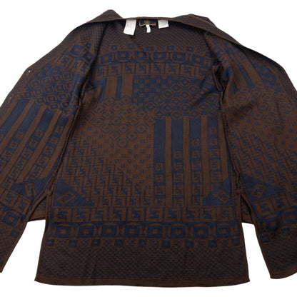 Vintage 90s Fendi Pattern Cardigan Womens Size M