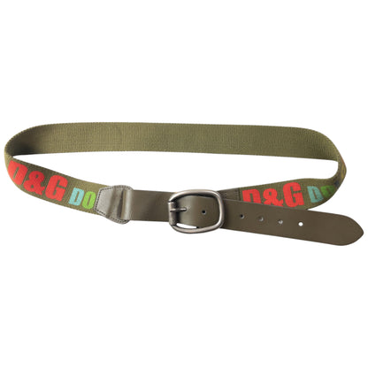 Vintage 2000s Dolce & Gabbana Rainbow Print Belt Size XL
