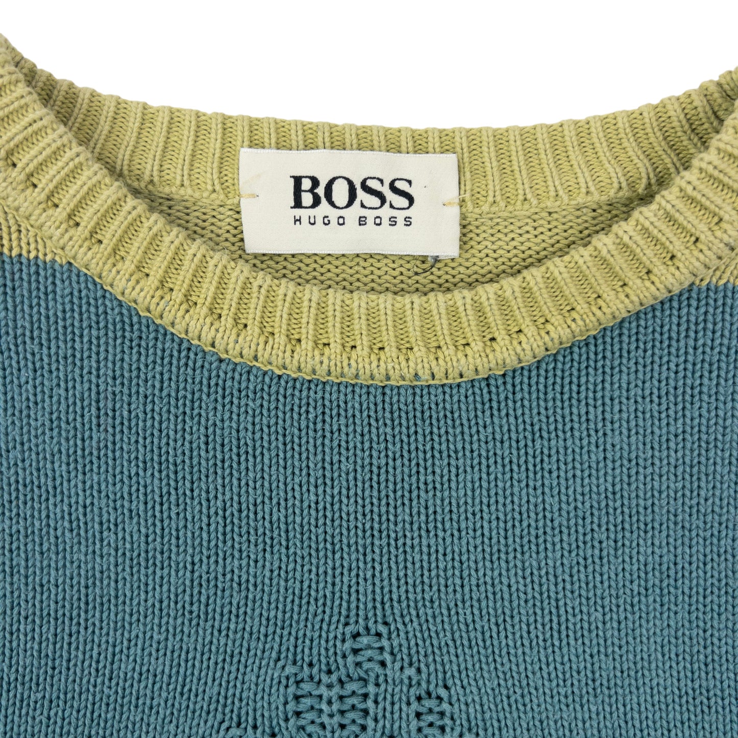 Vintage 90s Hugo Boss Striped Knit Jumper Size XL