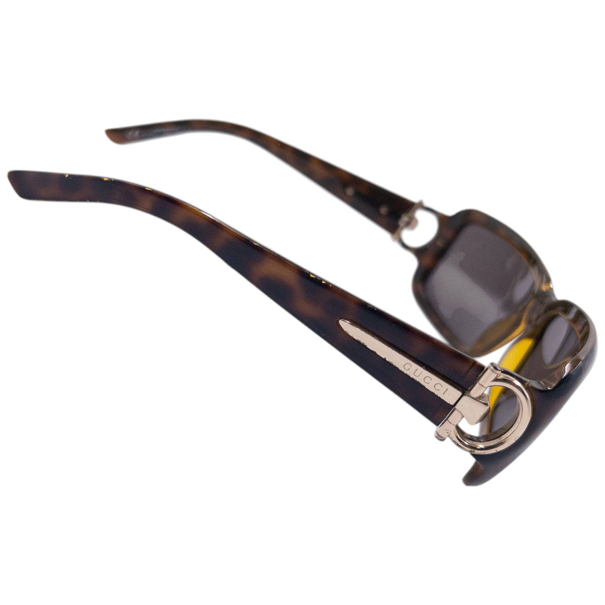Vintage 2008 Gucci Horse Bit Tortoise Shell Sunglasses