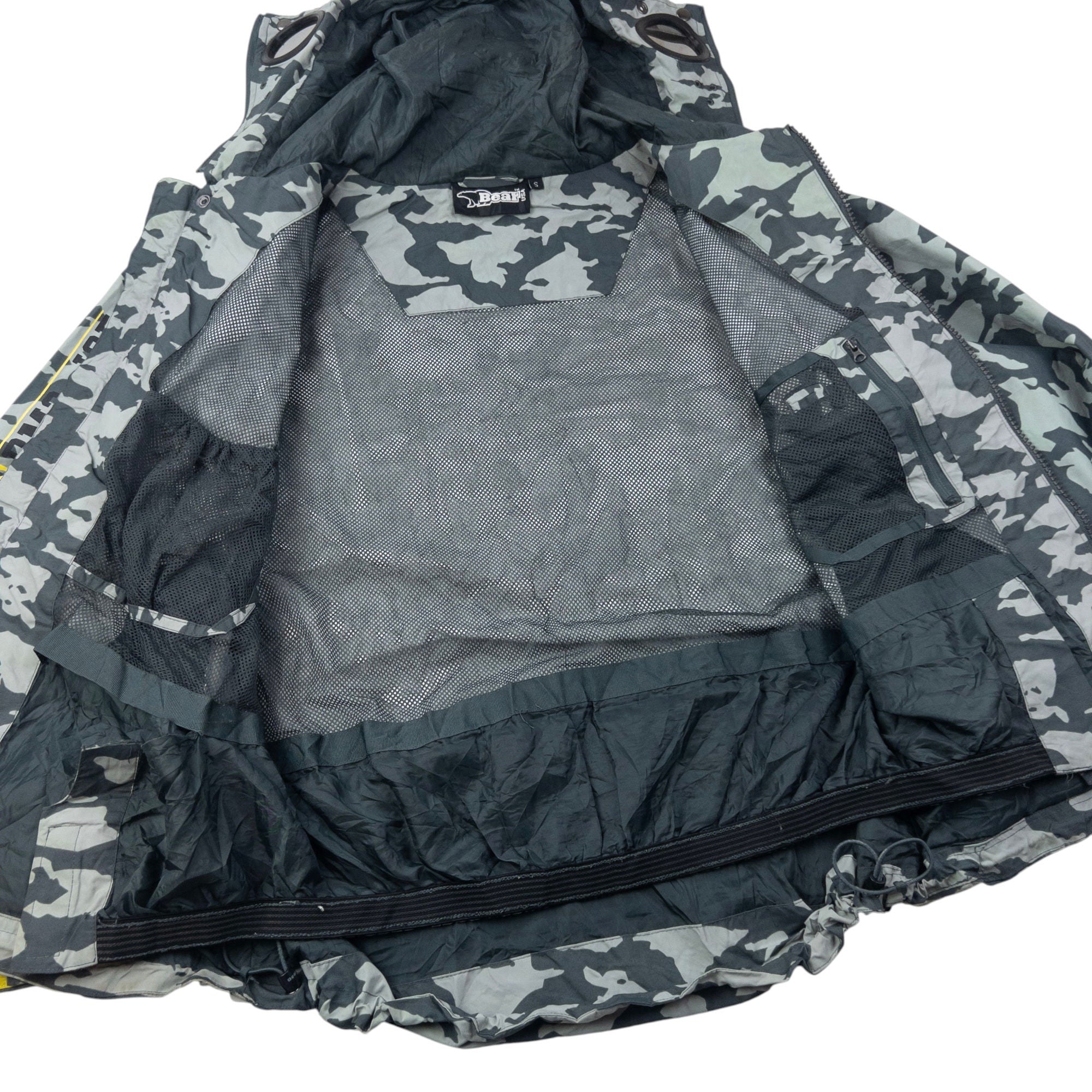 Vintage BEAR BM2-ICE Camo Goggle Hood Jacket Size L