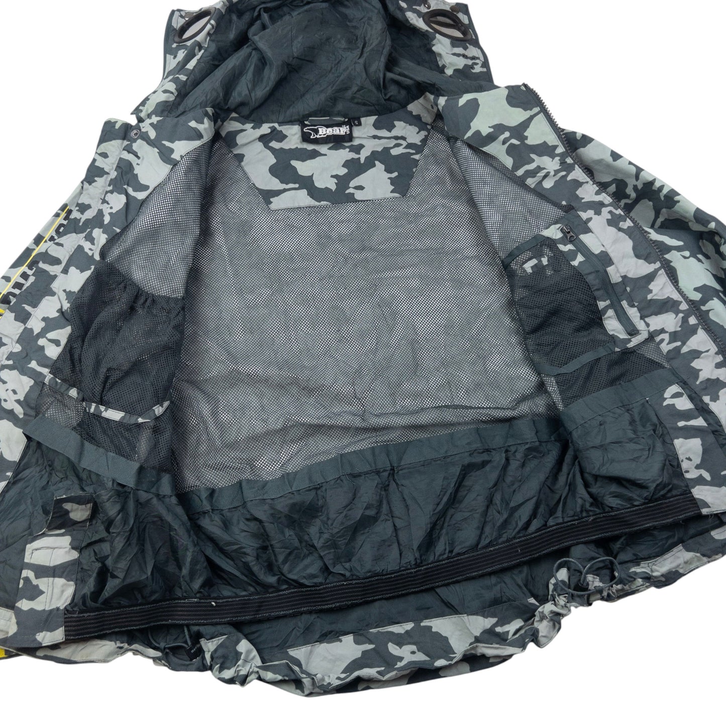 Vintage BEAR BM2-ICE Camo Goggle Hood Jacket Size L