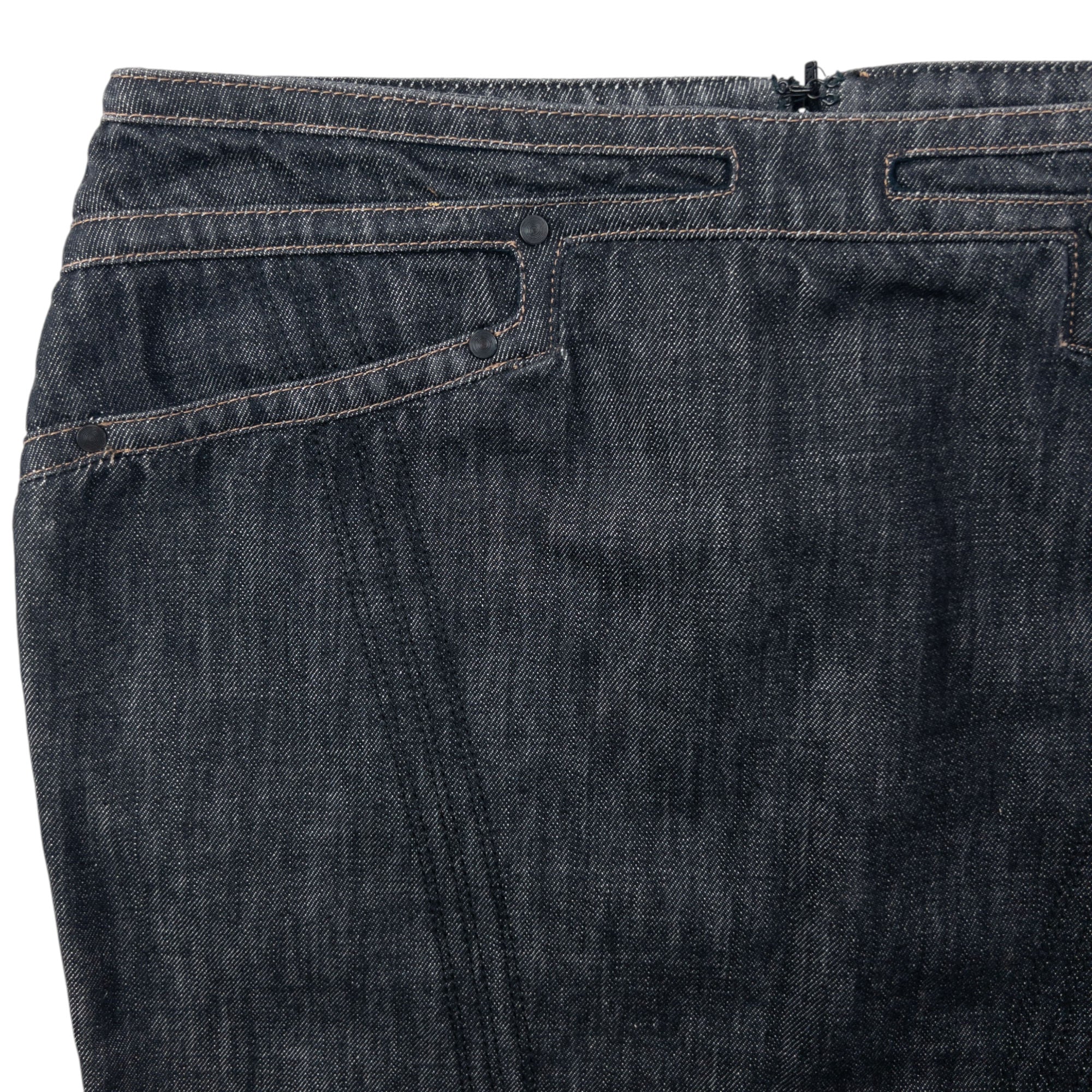 Vintage 2002 Gucci By Tom Ford Denim Skirt Womens Size W29