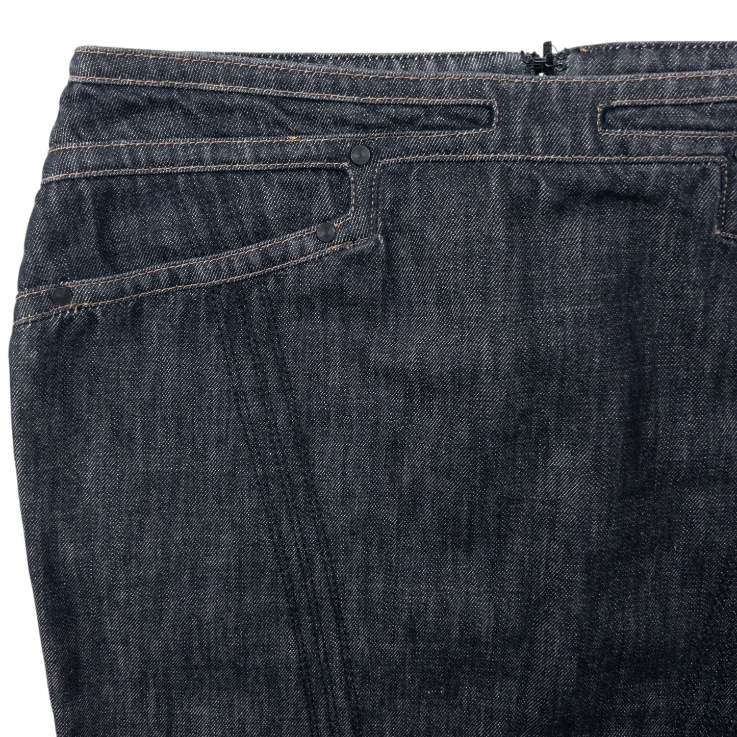 Vintage 2002 Gucci By Tom Ford Denim Skirt Womens Size W29