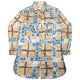 Vintage 90s Moschino Jeans Tape Check Long Sleeve Button Up Shirt Womens Size L
