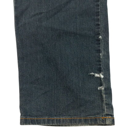Vintage 2000s Embroidered Skull Pirate Japanese Denim Jeans Size W30