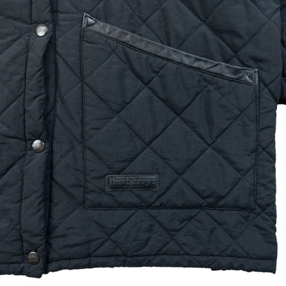 Vintage 90s Burberry Nova Check Lined Quilted Jacket Size L