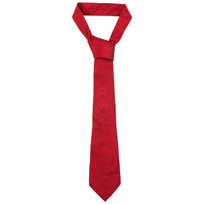 Vintage 90s Valentino Monogram Polka Dot Silk Tie