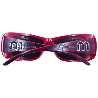 Vintage 2000s Miu Miu Cut-Out Tortoise Shell Sunglasses