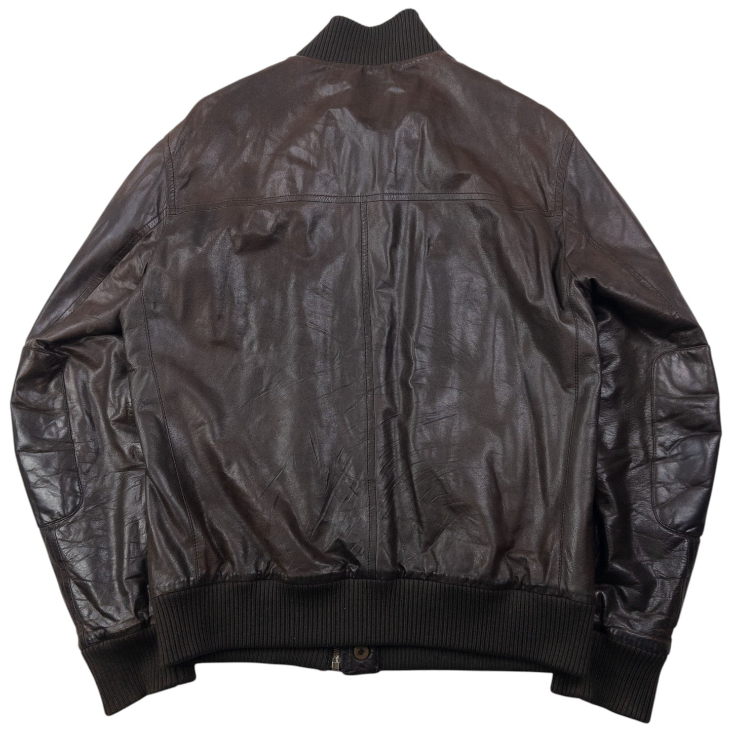 Vintage 2010 Prada Multi Pocket Leather Jacket Size L