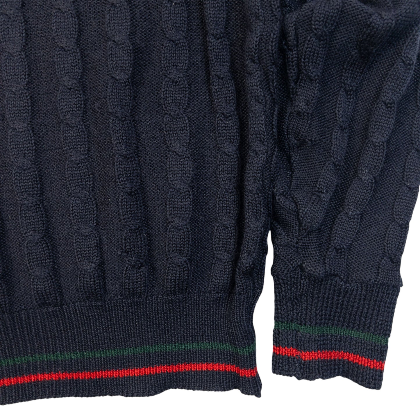 Vintage 80s Gucci Cable Knit Jumper Womens Size S