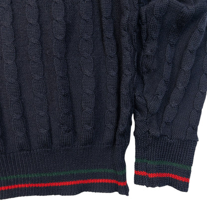 Vintage 80s Gucci Cable Knit Jumper Womens Size S