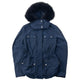 Vintage Burberry Brit Fur Hood Jacket Womens Size M