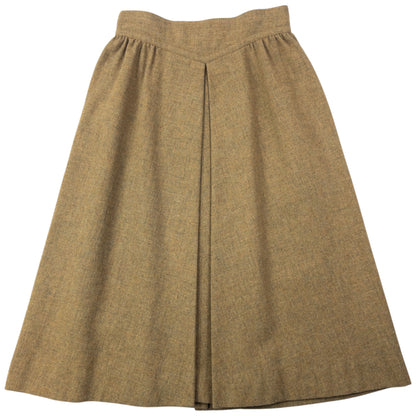 Vintage 80s Issey Miyake Pleated Wool Wrap Skirt Womens Size W25
