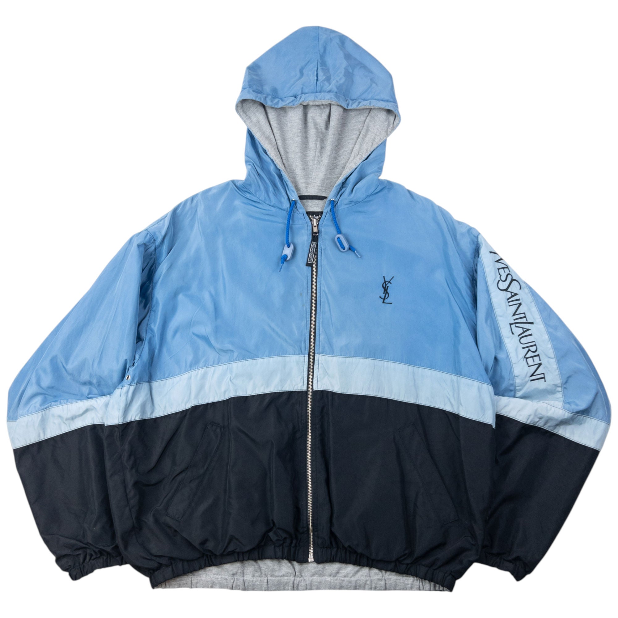 Vintage 90s YSL Yves Saint Laurent Zip Up Jacket Size L