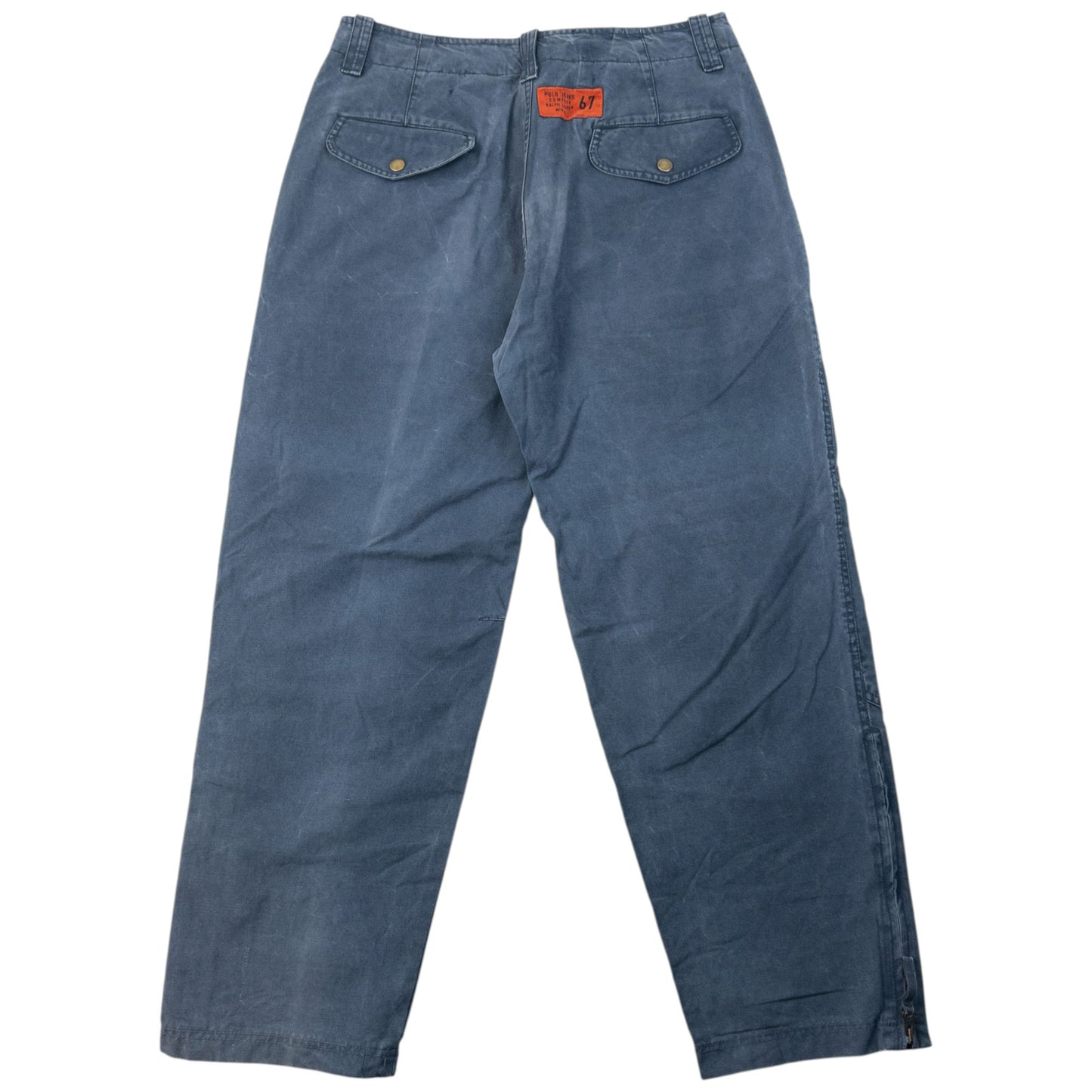 Vintage 2000s Ralph Lauren Polo Jeans Zip Cuff Trousers Size W31