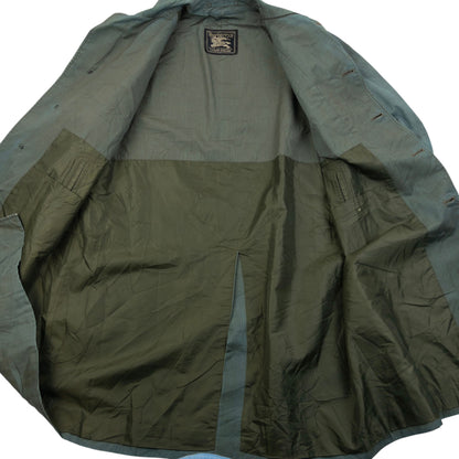 Vintage 90s Burberry Iridescent Trench Jacket Size M