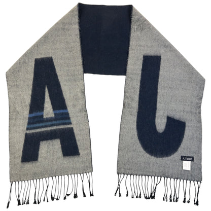 Vintage 2000s Armani Jeans Wool Tassel Scarf