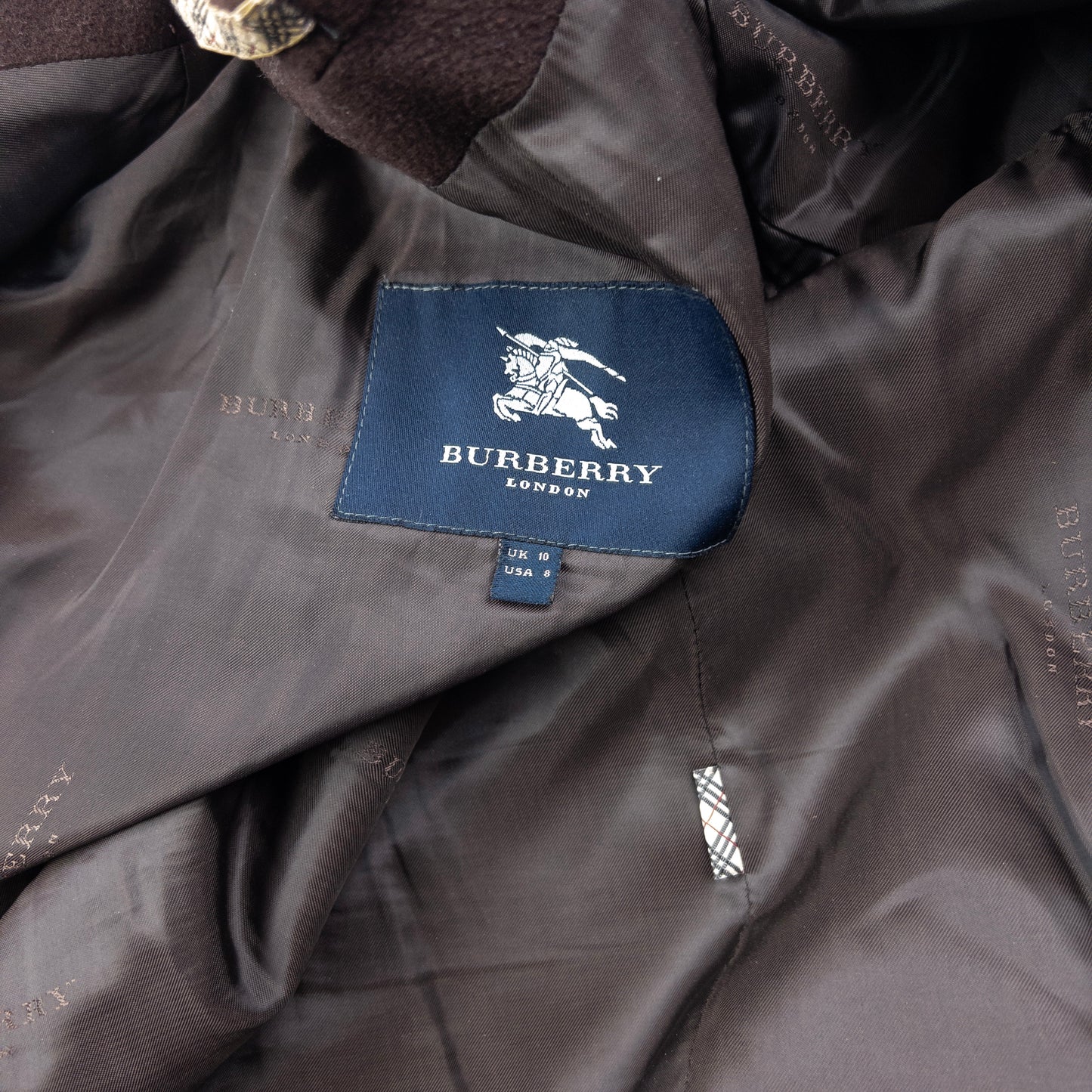 Vintage 2000s Burberry Cashmere Longline Jacket Womens Size XL