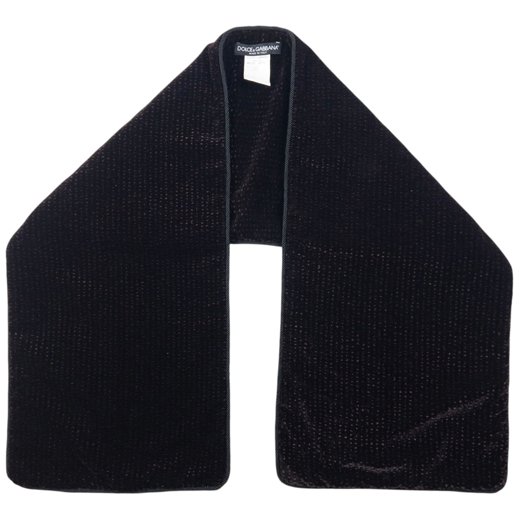 Vintage Dolce & Gabbana Velour Scarf