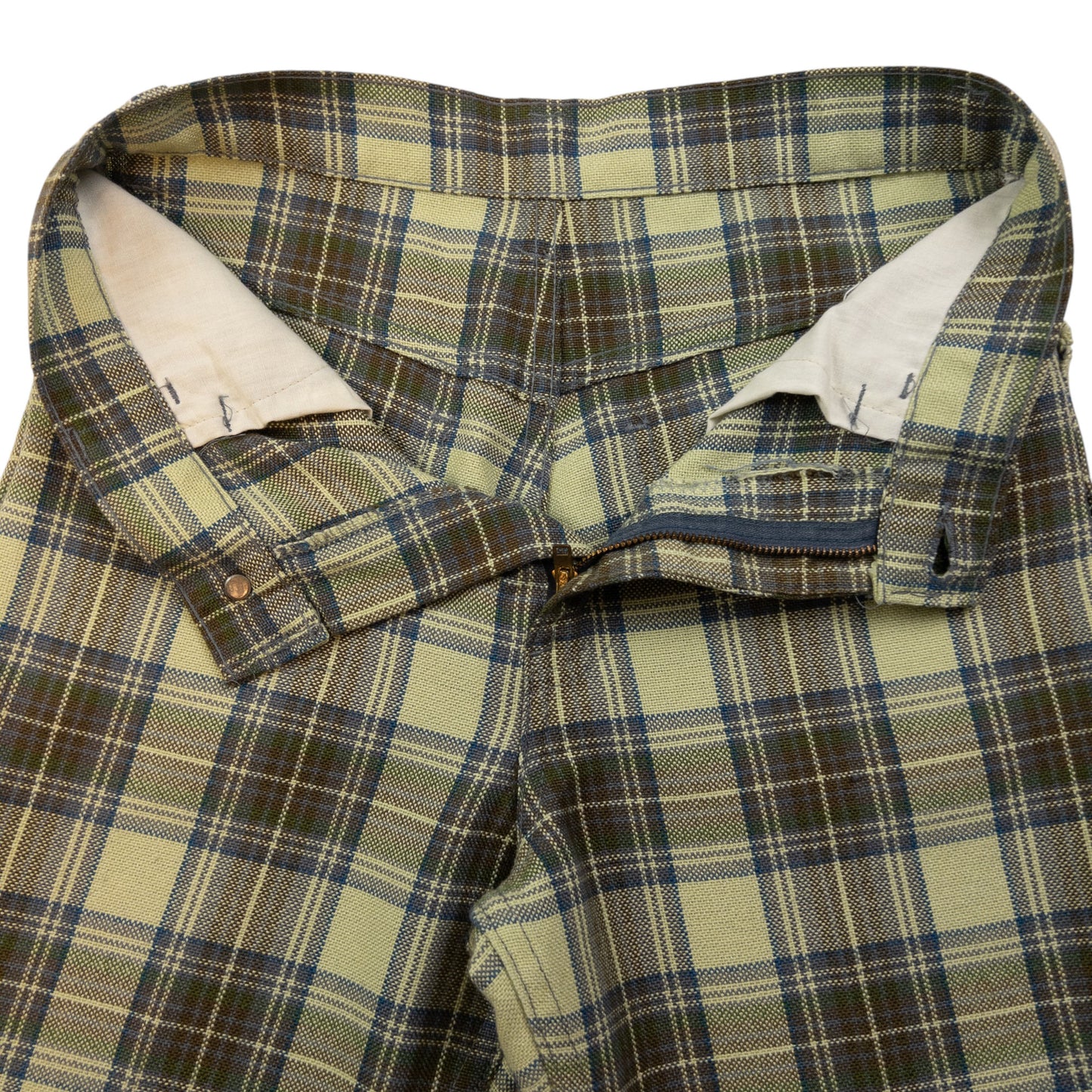 Vintage Levi's Sta Prest Big E Checkered Trousers Size W26