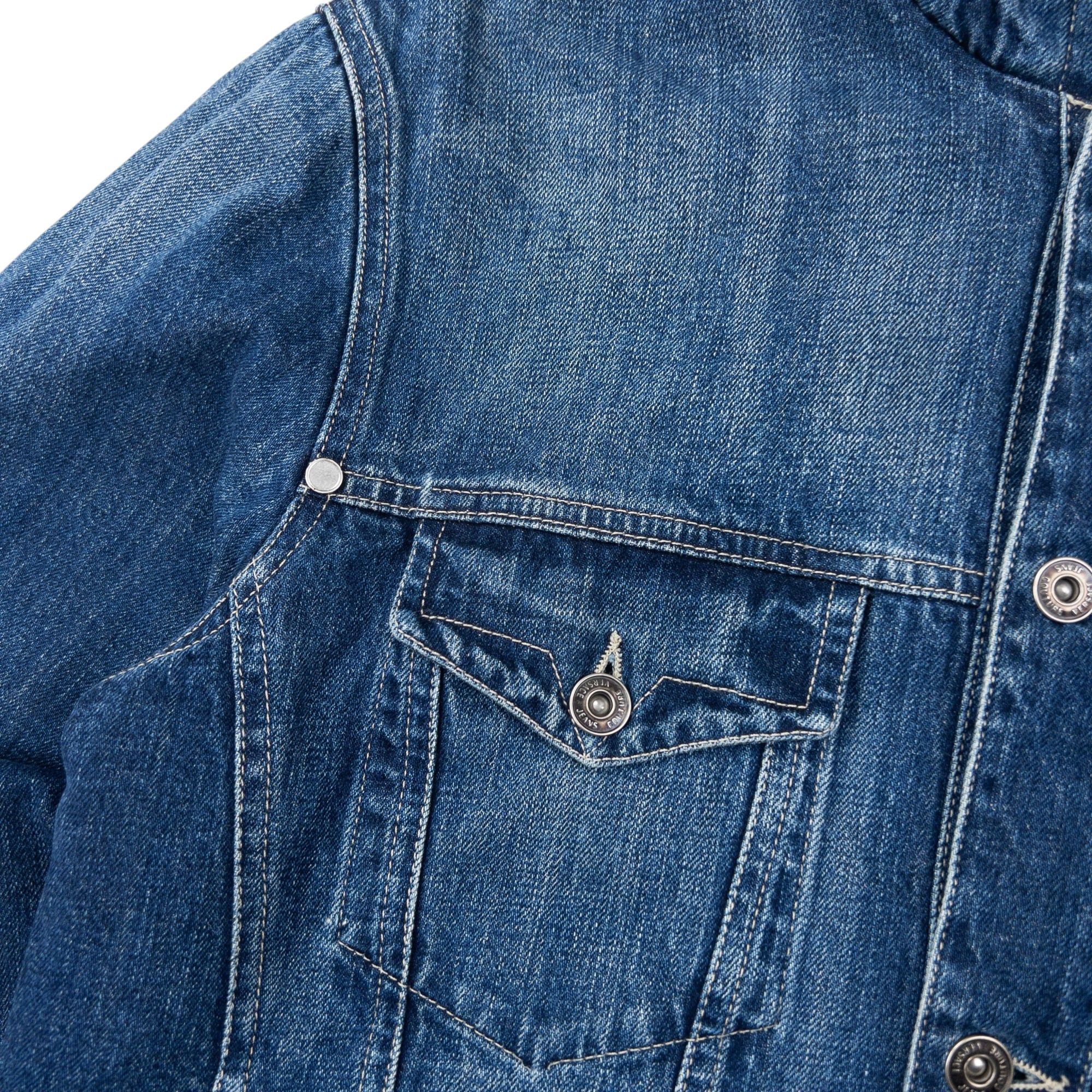 Vintage Versace Jeans Couture Fleece Lined Denim Jacket Womens Size M