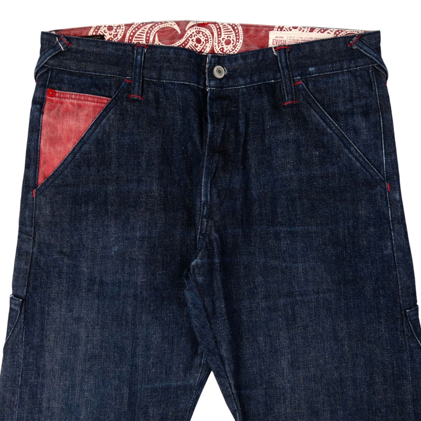 Vintage Evisu Multi Pocket Kamon Gull Japanese Denim Jeans Size W34