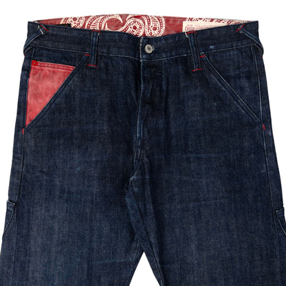 Vintage Evisu Multi Pocket Kamon Gull Japanese Denim Jeans Size W34