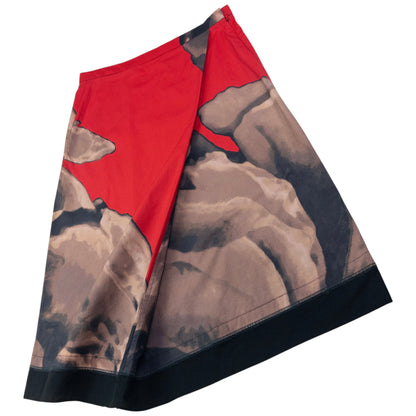 Vintage Issey Miyake Abstract Pattern Skirt Womens Size W28