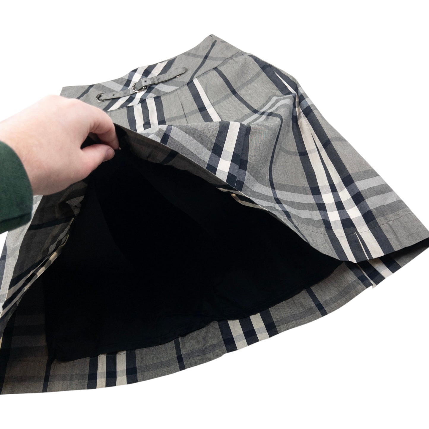 Vintage 2000s Burberry Nova Check Pleated Skirt Womens Size W25