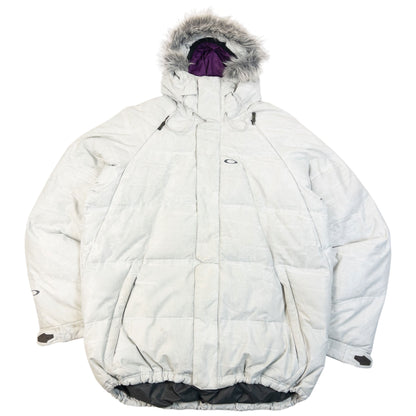 Vintage 2000s Oakley Zip Up Puffer Snowboarding Jacket Size XL
