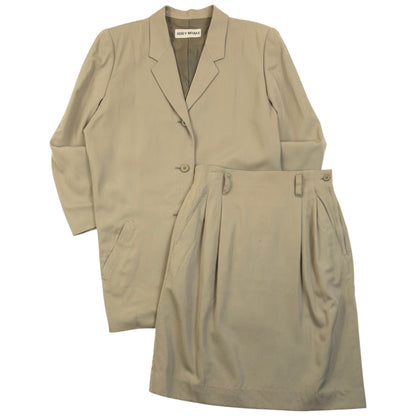 Vintage 90s Issey Miyake Jacket & Skirt Suit Set Womens Size S