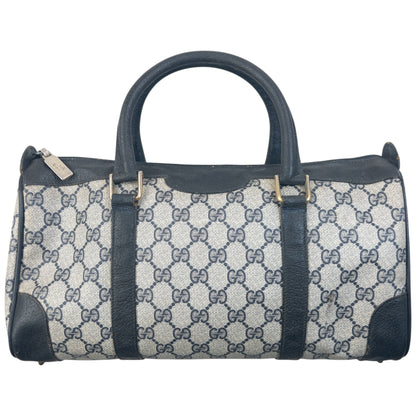 Vintage 80s Gucci Monogram Leather Handbag