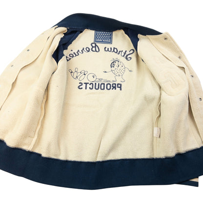 Vintage Hysteric Glamour Straw Berries Fleece Varsity Jacket Womens Size S