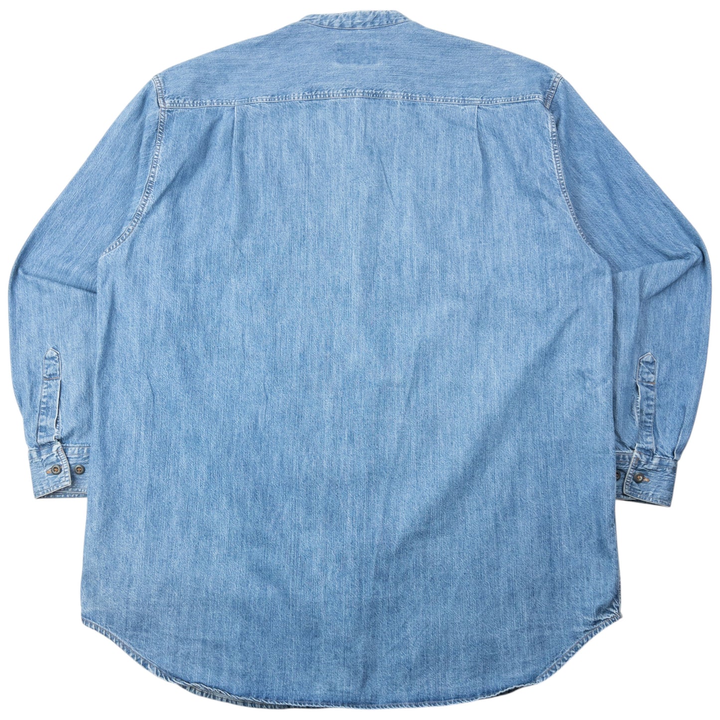 Vintage 90s Armani Jeans Long Sleeve Button Up Denim Shirt Size XL