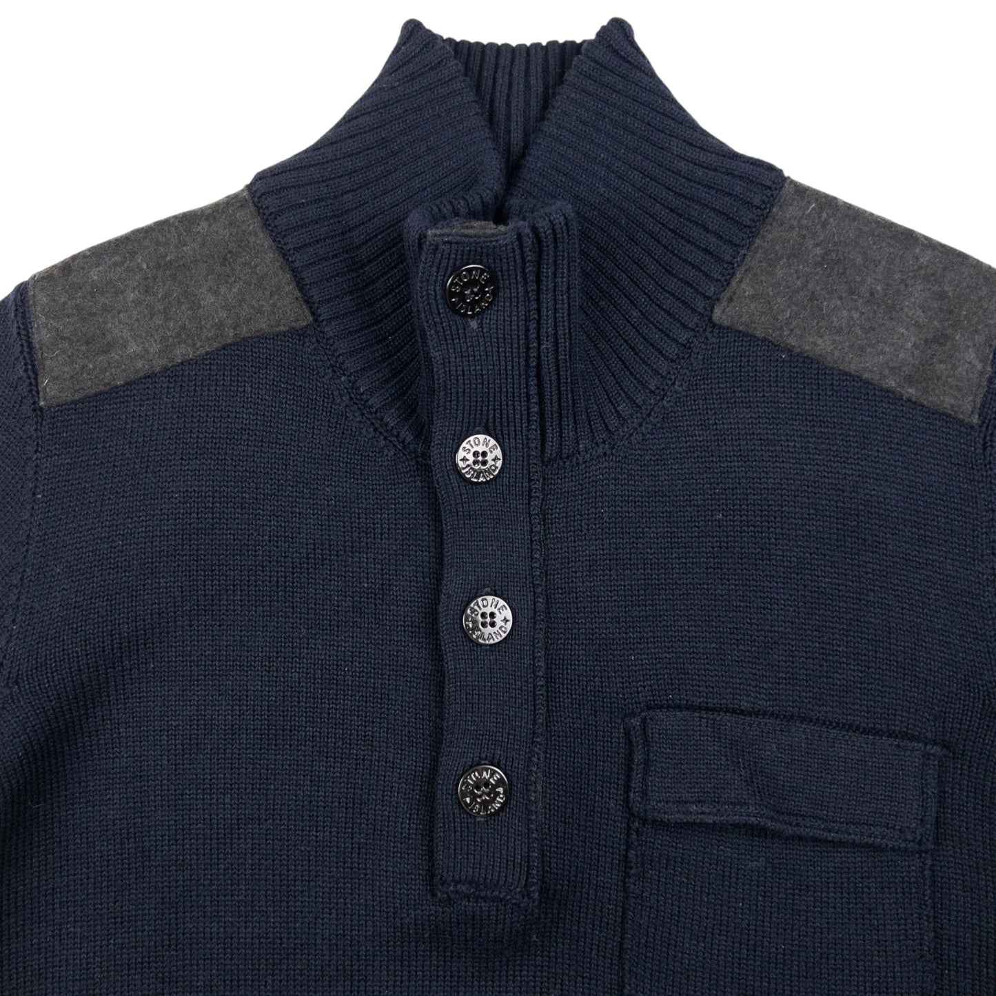 Vintage Stone Island Q Zip Turtleneck Jumper Size M